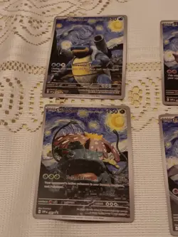 6 Starry Night Pokemon x Van Gogh Promo Card -Read Description - Image 2