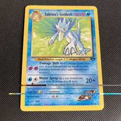 Sabrina’s Golduck 30/132 Pokemon Gym Challenge Unlimited Non Holo Rare Card - Image 1