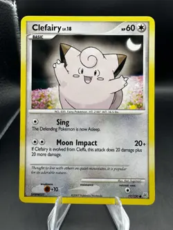 2007 Pokemon Diamond & Pearl 4 Card Lot: Happiny, Clefairy, Chansey x2 VINTAGE - Image 5
