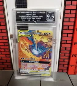Pokemon Card Graded Moltres & Zapdos & Articuno GX - 104-150 - 2023 - China - Image 1