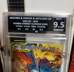 Pokemon Card Graded Moltres & Zapdos & Articuno GX - 104-150 - 2023 - China - Image 2