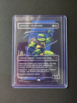 TMNT Leonardo, the Balance Legendary Creature MTG Card 3/3 - Image 1