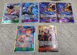 Lot of 6 One Piece Super Rare Full Art Foil Cards One Piece NM/LP Lot !!! - Image 1