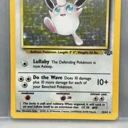 Wigglytuff 16/64 Jungle Holo Rare Pokemon Card WOTC - LP - Image 3