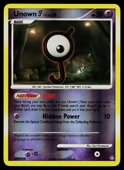 Pokemon Card - Unown (J) Legends Awakened 76/146 Uncommon Reverse Holo - Image 1