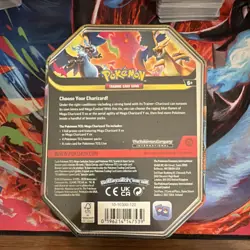 Pokemon Mega Charizard X Y Tin Mega Evolution Series 2023 Trading Card Game - Image 2