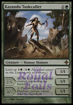 Kazandu Tuskcaller 1x FOIL ROE MTG Rise of Eldrazi Rare MINT green - Image 1