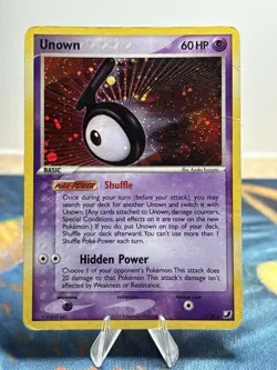 Unown T/28 Ex Unseen Forces Holo Secret Rare Pokemon Card - Image 1