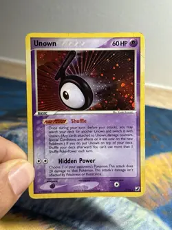 Unown T/28 Ex Unseen Forces Holo Secret Rare Pokemon Card - Image 3
