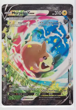 Morpeko V-UNION Jumbo Cards Holo SWSH217 Promo Illus. Mitsuhiro Arita - Image 1