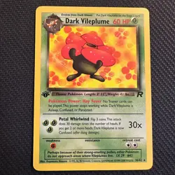 Pokemon Card - Dark Vileplume Team Rocket 30/82 Rare 1st Edition - Image 1