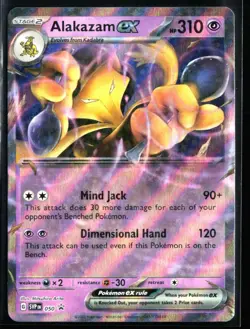 2023 Scarlet & Violet Promos Alakazam ex #50 Double Rare Holo Pokemon Card - Image 1