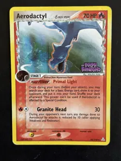 Pokemon Aerodactyl Holon Phantoms Reverse Holo Card 35/110 Delta Species - Image 1