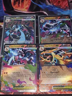 Mega Charizard X ex 023 Promo Phantasmal UPC English NM + bonus Charizard cards - Image 1