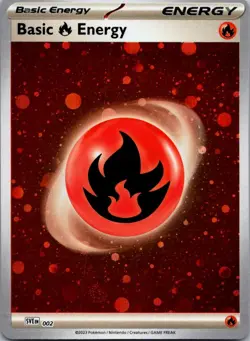 Basic Fire Energy - (Cosmos Holo) Common Prize Pack Series Cards 002 NM Holo - Image 1