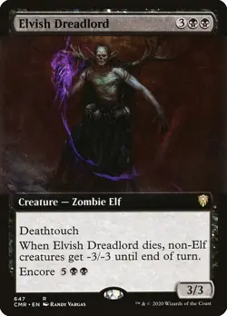 1 x Elvish Dreadlord - Extended Art - Commander Legends - NM-Mint - MTG - Image 1