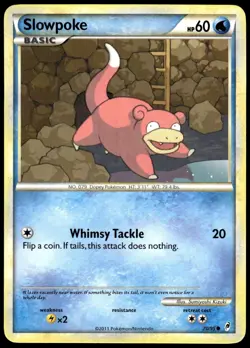 Slowpoke 70/95 Common Call of Legends Pokemon LP - Image 1