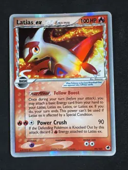 Latias ex (Delta Species) 95/101 Dragon Frontiers Holo Pokemon - Image 1