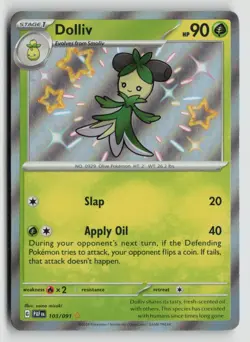 Dolliv 103/091 Pokemon SV: Paldean Fates Shiny Rare NM - Image 1