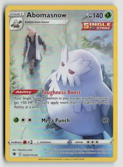 Abomasnow TG01/TG30 Pokemon SWSH10 Astral Radiance Trainer Gallery Ultra Rare NM - Image 1