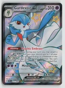 Gardevoir ex 217/091 Pokemon SV: Paldean Fates Shiny Ultra Rare NM - Image 1