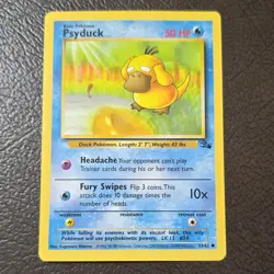 Pokemon TCG Psyduck 53/62 Fossil Common Regular Basic 1999 English - Image 1