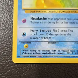 Pokemon TCG Psyduck 53/62 Fossil Common Regular Basic 1999 English - Image 3