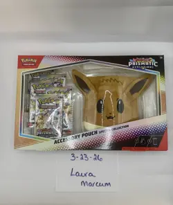 Pokemon Prismatic Evolutions Accessory Pouch ~NEW FACTORY SEALED~FREE SHIPPING~ - Image 1