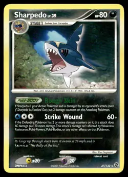 Sharpedo Secret Wonders Rare 37/132 2007 Pokemon TCG - Image 1