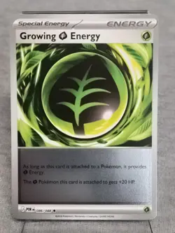 Growing Grass Energy Reverse Holo 086/088 Rare Pokemon Perfect Order- POR - Image 1