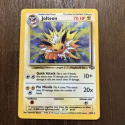 Jolteon 4/64 Jungle Unlimited Holo Rare Pokemon TCG - Image 1
