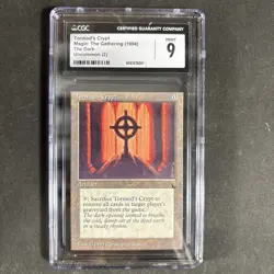 TORMOD'S CRYPT CGC GRADED 9 MINT MAGIC THE GATHERING MTG 1994 VINTAGE - Image 1