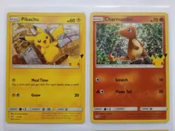 Pokemon Pikachu Charmander Squirtle Bulbasaur Mcdonalds Holographic Set - NM - Image 2