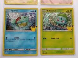 Pokemon Pikachu Charmander Squirtle Bulbasaur Mcdonalds Holographic Set - NM - Image 3