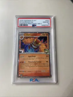 Pokemon Play! N’s Darmanitan Prize Pack Series 7 Psa 10 Low Pop #027 - Image 1