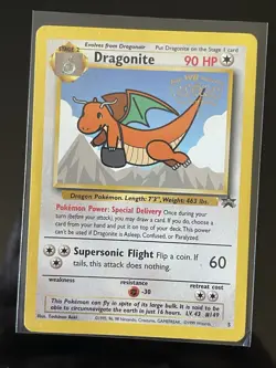 Pokemon Dragonite Wotc Promo 05/53 Kids WB Movie Promo 90 HP Regular English - Image 1