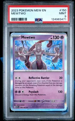 2023 POKEMON MEW EN-151 #150 MEWTWO PSA 9 - Image 1