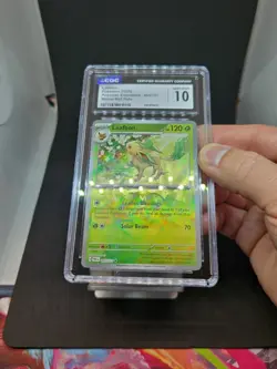 Leafeon [Master Ball] 005/131 - Prismatic Evolutions - CGC - Pokemon (Equiv. PSA - Image 2