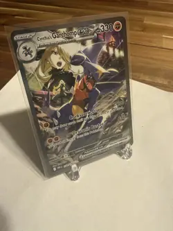 POKEMON CYNTHIAS GARCHOMP EX SIR 232/182 SV10 DESTINED RIVALS HOLO - Image 1
