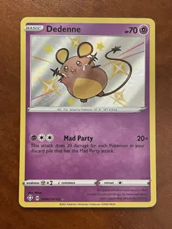 Pokemon-Dedenne-Shining Fates: Shiny Vault-SV051/SV122-Shiny Holo Rare - Image 1