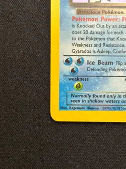 Pokemon Team Rocket Dark Gyarados Holo- Prerelease Stamp- WOTC Vintage- 8/82- NM - Image 4