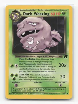 Pokemon TCG - Dark Weezing 31/82 Lightly Played Rare Team Rocket Unlimited - Image 1
