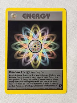 NM Rainbow Energy - Non-Holo #80 Team Rocket Pokemon TCG - Image 1