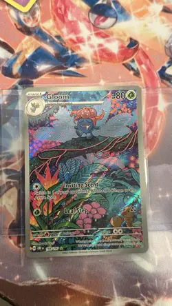 Pokemon TCG Gloom Illustration Rare Sv03: Obsidian Flames 198/197 NM Condition - Image 1