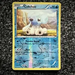 Pokemon TCG Cubchoo Emerging Powers Reverse Holo 28/98 LP - Image 1