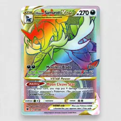 Hisuian Samurott VSTAR (Secret) 197/189 SWSH10: Astral Radiance Holo Secret Rare - Image 1