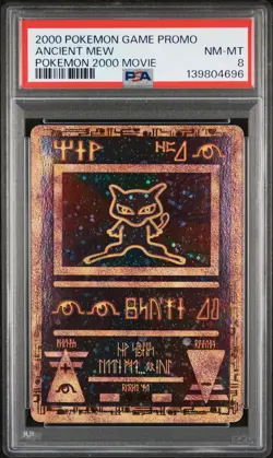 2000 POKEMON GAME MOVIE POKEMON 2000 MOVIE ANCIENT MEW PSA 8 - Image 1