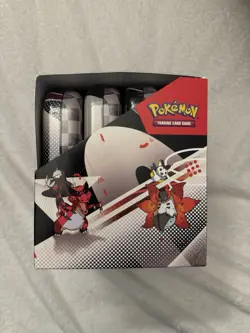 Pokemon Unova Black Bolt & White Flare Mini Tin Display Box - SEALED Tins - Image 2