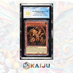 YuGiOh Winged Dragon of Ra KICO-EN065 King's Court Rare Graded CGC 10 PRISTINE - Image 1