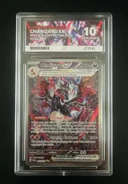 Pokemon 2024 Paldean Fates Charizard EX 234/091 - ACE Grade 10 - Image 1